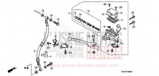 FR. BRAKE MASTER CYLINDER CG125ES4 de 2004